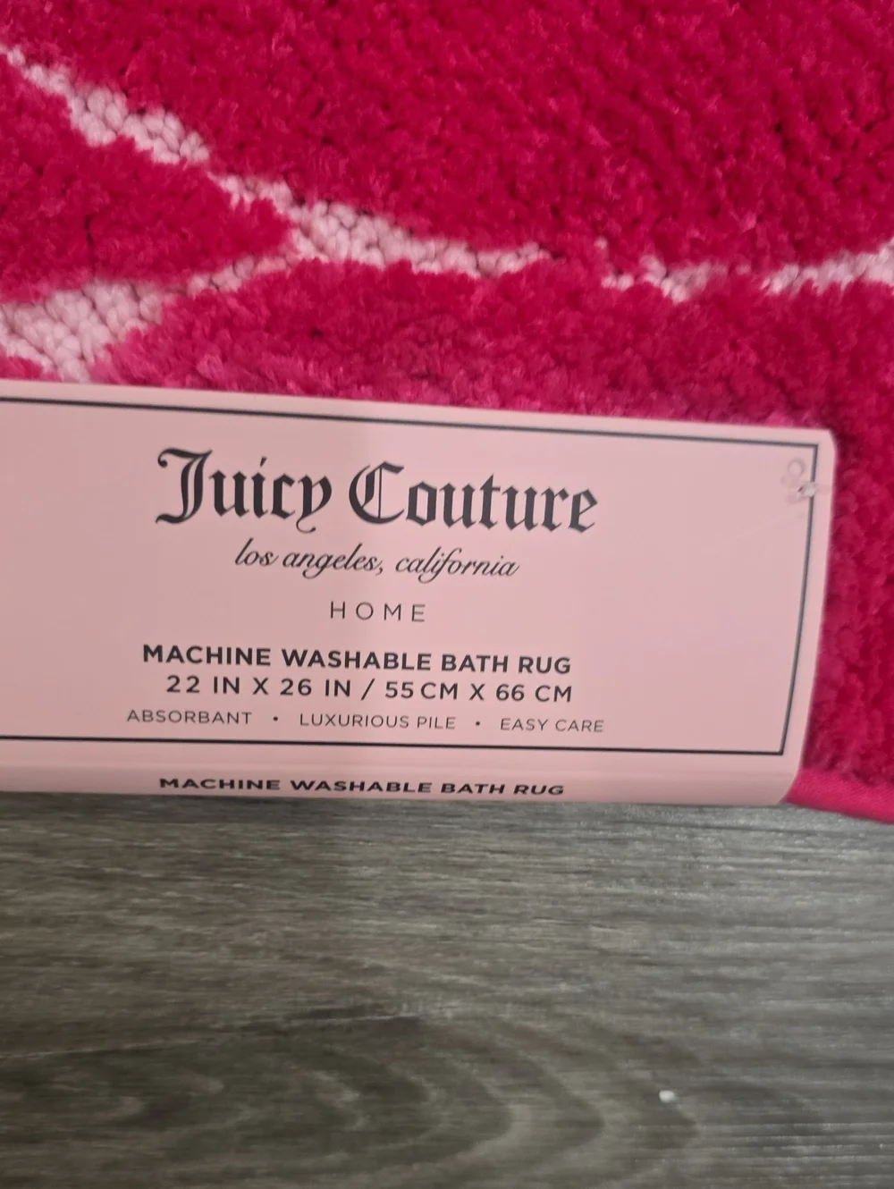 Juicy Couture Home Rose-Shaped Machine Washable Bath Rug